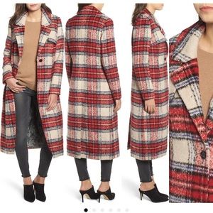 NVLT plaid long coat